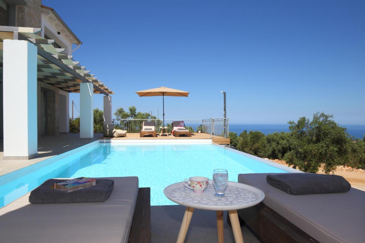 Tsakmakis Villas Luxury- Panoramic Sea View - Lefkada Tsoukaládhes Zewnętrze zdjęcie
