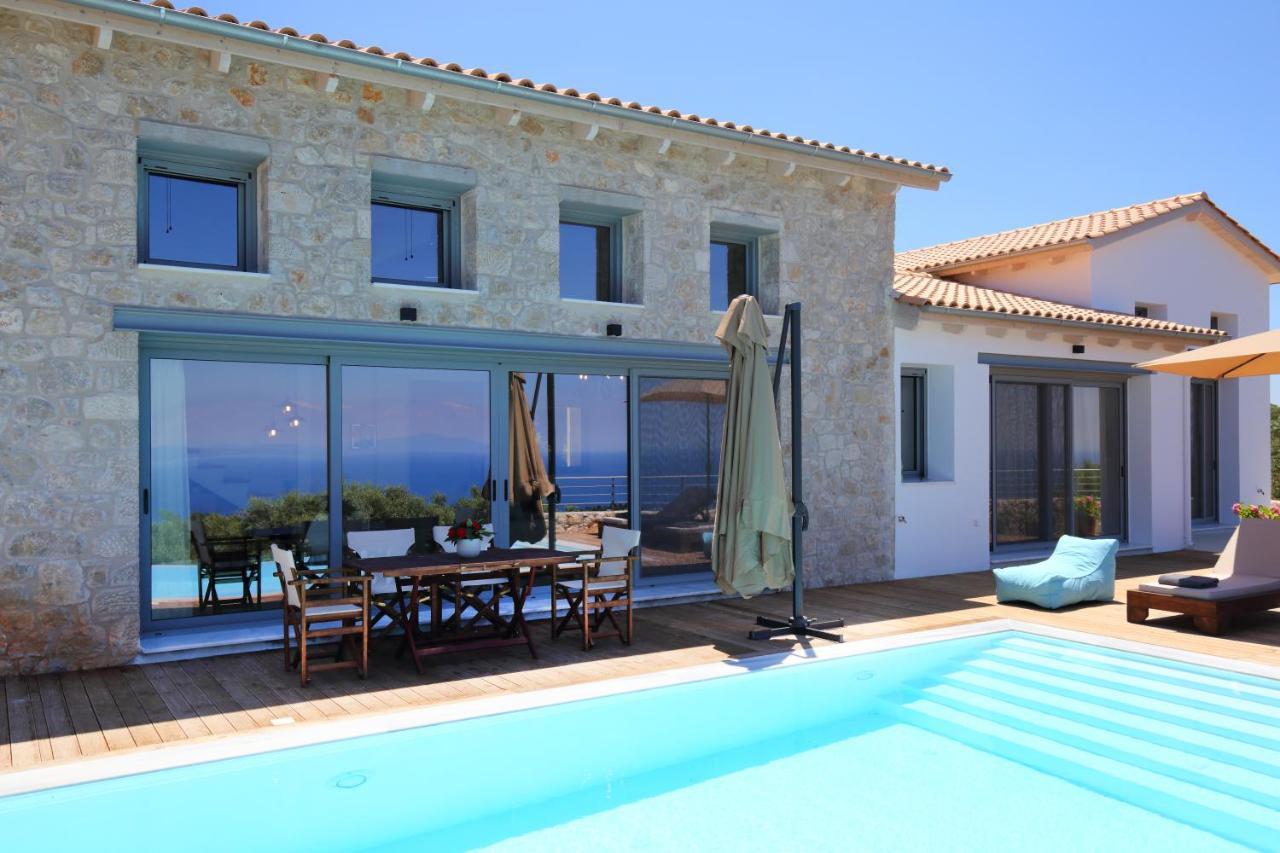 Tsakmakis Villas Luxury- Panoramic Sea View - Lefkada Tsoukaládhes Zewnętrze zdjęcie