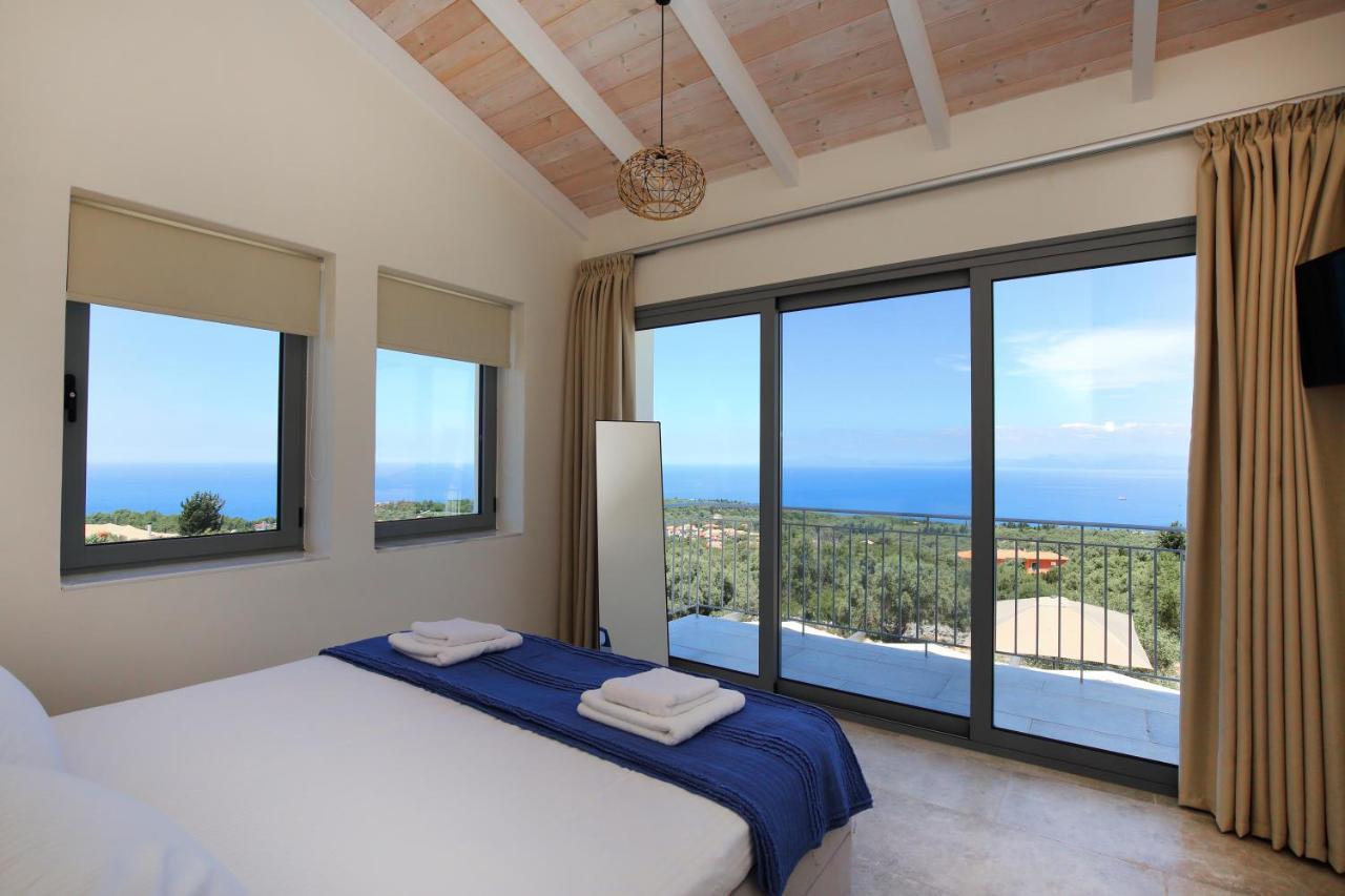 Tsakmakis Villas Luxury- Panoramic Sea View - Lefkada Tsoukaládhes Zewnętrze zdjęcie
