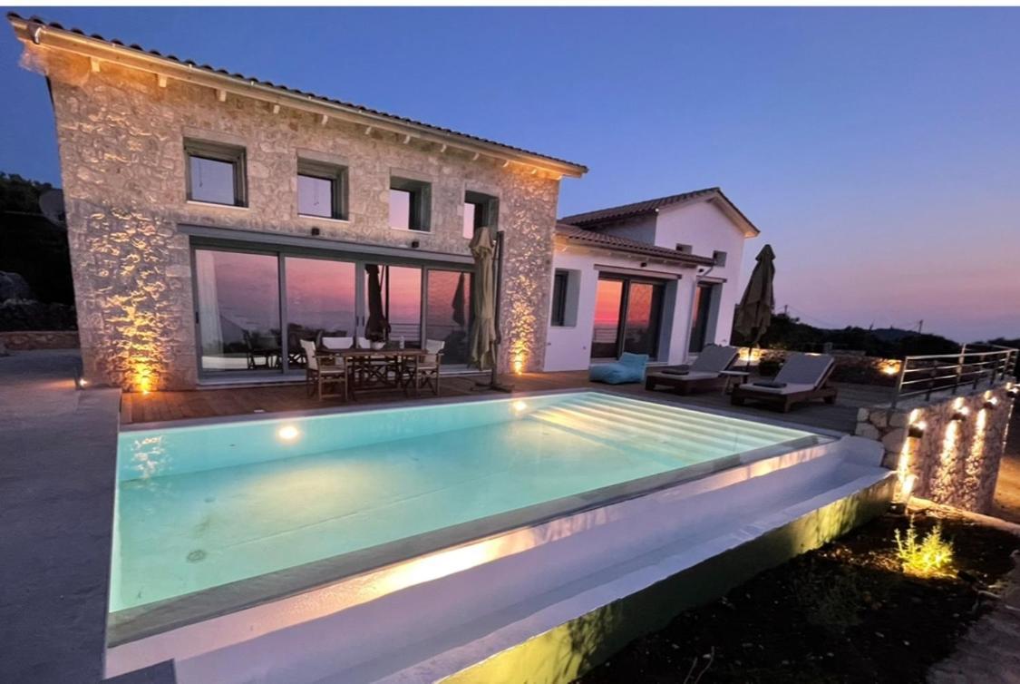 Tsakmakis Villas Luxury- Panoramic Sea View - Lefkada Tsoukaládhes Zewnętrze zdjęcie